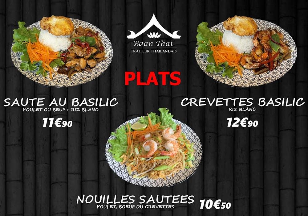 Baan Thaï Restaurant Thailandais - Menu Image 1